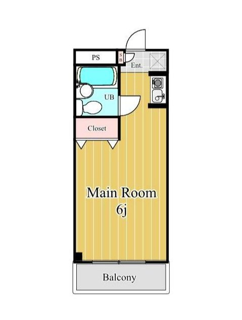 堀江新井マンションの間取り|反転タイプあり