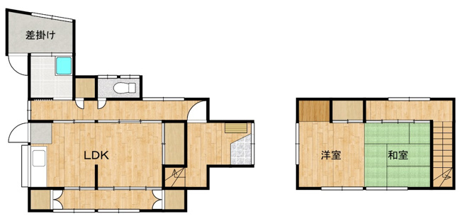 【間取り】 | 北琴芝２丁目中古住宅