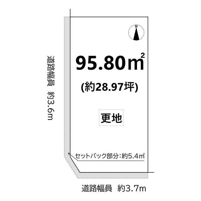 上賀茂朝露ケ原町 土地の土地図