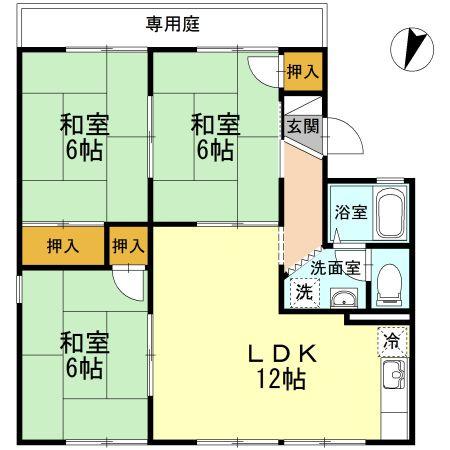すみれハイツ　A棟の間取り