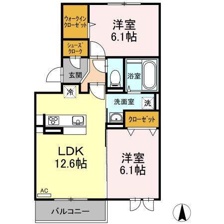 エスペランサ高柳の間取り