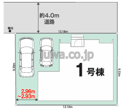【新築分譲住宅】川越市新宿町6丁目の区画図