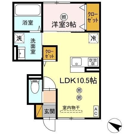 クレスト千波の間取り