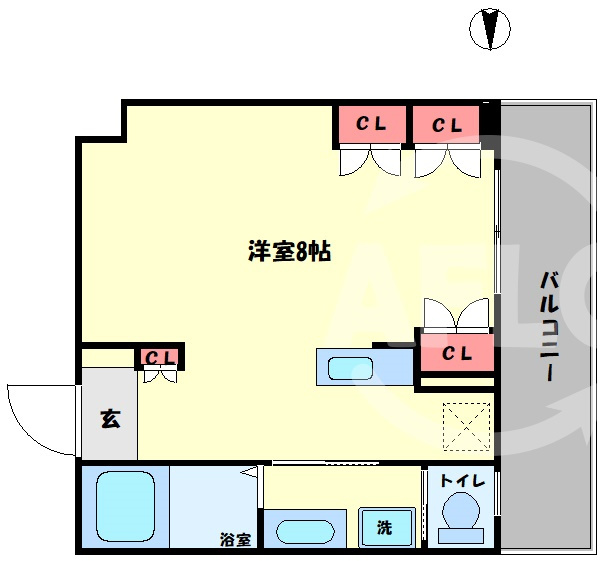 アークアベニュー梅田北の間取り|アークアベニュー梅田北　開放感ある間取り