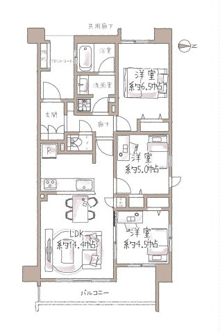 クリオ川崎大師東門前の間取り