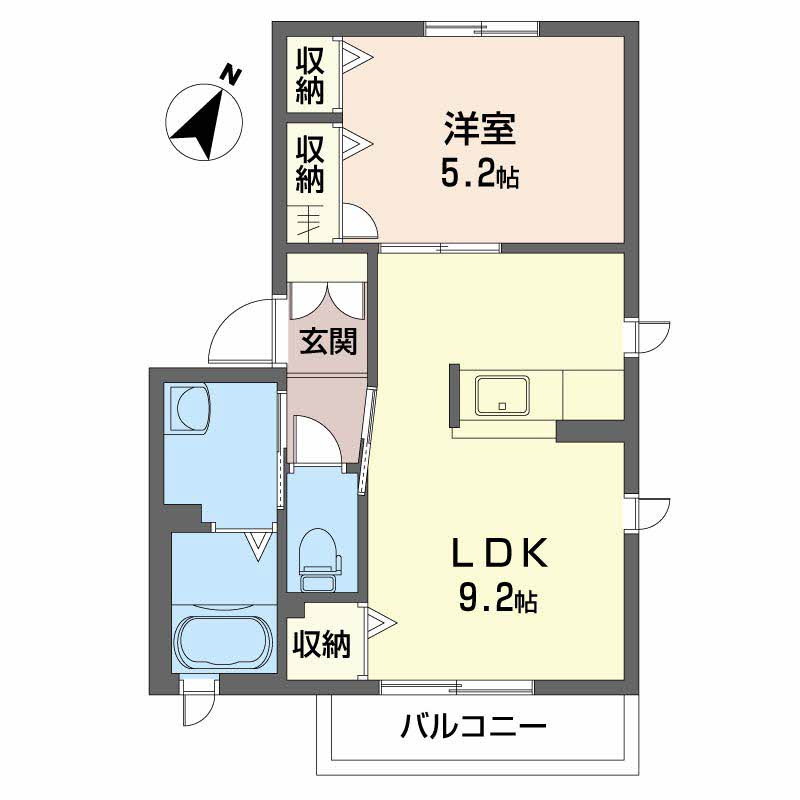 シャーメゾン東畦　 の間取り