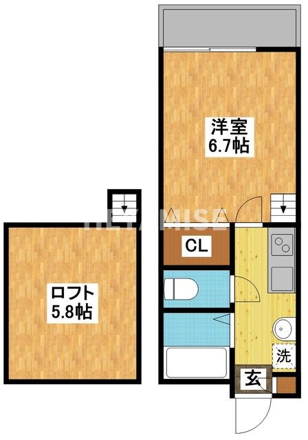modern palazzo 文教東の間取り
