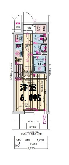 【間取り】 | プレサンス梅田ヴェルテ