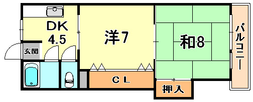 【間取り】 | グランディア護国神社前