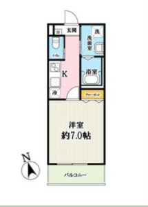 【間取り】 | (仮称)キャメル梅島2A