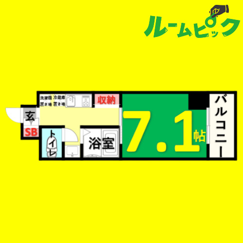 S-FORT神宮南　名古屋市賃貸　仲介手数料無料の間取り