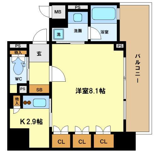 リーガル京町堀の間取り|リーガル京町堀　間取り