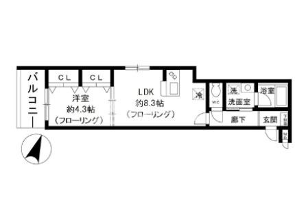 板橋区坂下１丁目のアパートの間取り