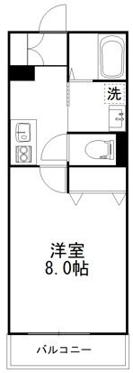 クオーレ薬円台Ⅲの間取り