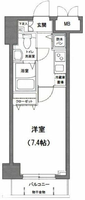 グランド・ガーラ日本橋茅場町の間取り|間取りです。