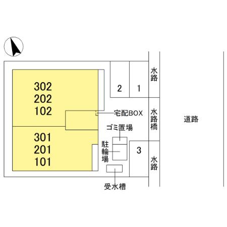 D's北条宮の町の区画図