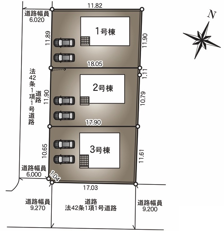 松本市波田第１２の区画図