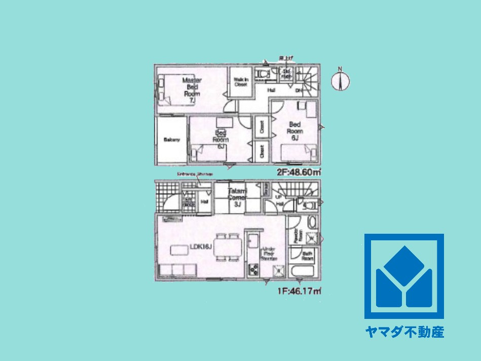 京田辺市薪　第9の間取り