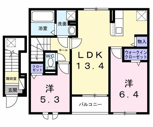 【間取り】 | 錦町１丁目アパート
