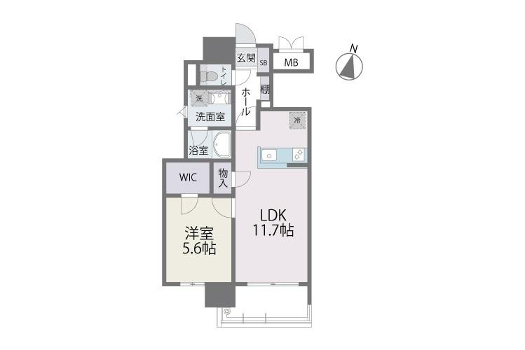 RJRプレシア百年橋の間取り|使いやすい間取りです。
