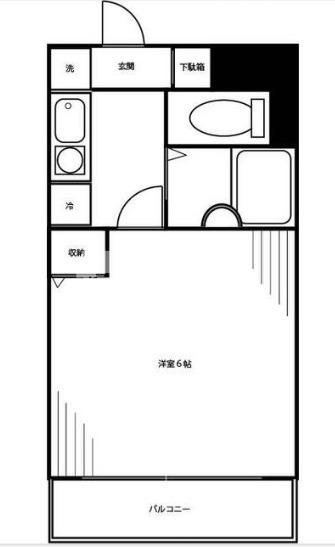 中野区若宮３丁目の賃貸マンションの間取り