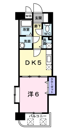 ホークシティ駅南の間取り|使いやすい間取りです。