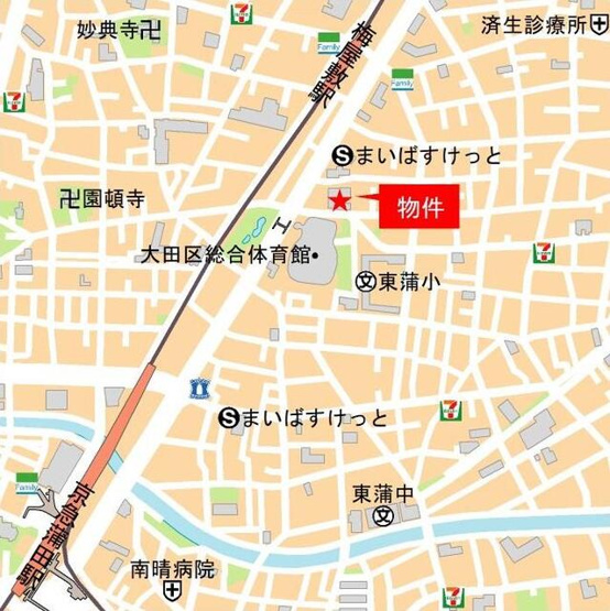 【地図】 | パークアクシス東蒲田