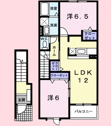 プロムナード　ローズの間取り