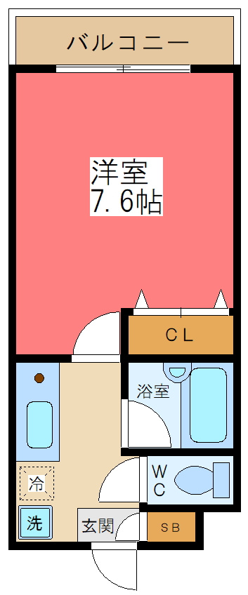 ベルデュール笹塚の間取り