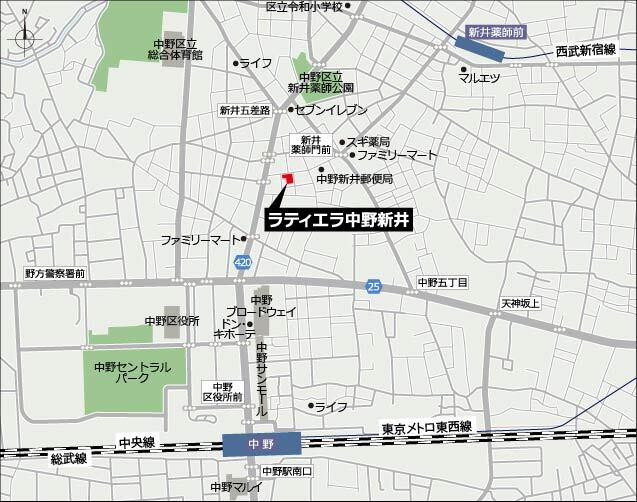 【地図】 | ラティエラ中野新井