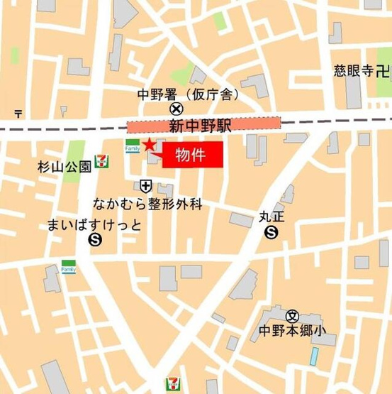 【地図】 | ＮＬ新中野レジデンス