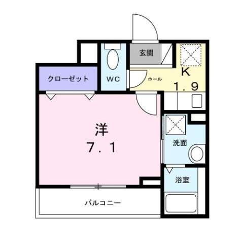 ワイズフラットの間取り