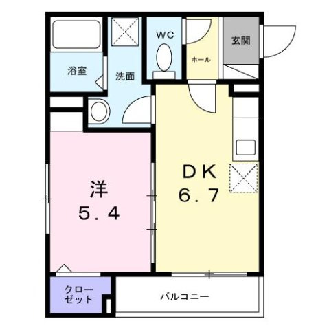 ワイズフラットの間取り