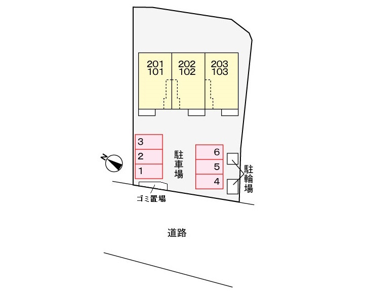 ワンピース知多の区画図