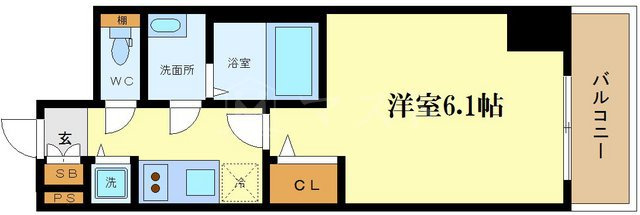 プレサンス難波フィネストの間取り