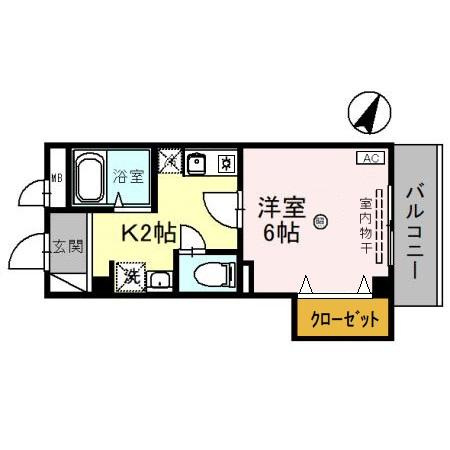 ブロッサムカスガデの間取り