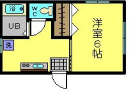 府中市多磨町２丁目のアパートの間取り