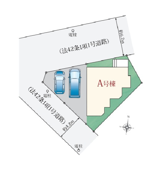 ■枚方市西牧野　第1期　新築一戸建ての区画図|全1区画