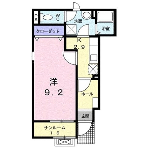 メゾンドエスポワールⅢの間取り