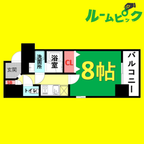 ア レーズ　名古屋市賃貸　仲介手数料無料の間取り
