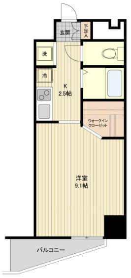 コスモリード幡ヶ谷の間取り