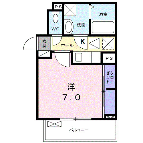 グランディア　矢田の間取り