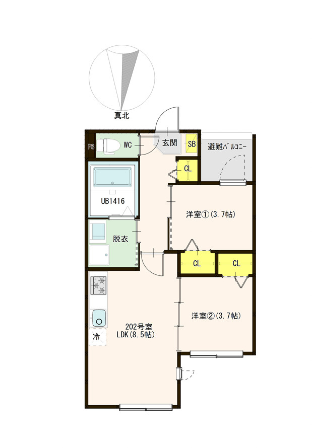 メゾン双葉の間取り