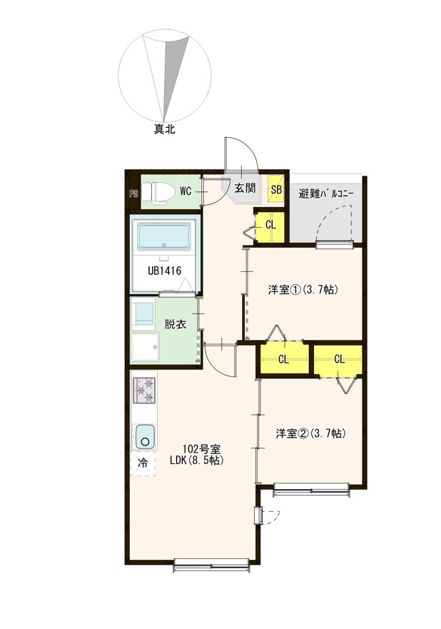 メゾン双葉の間取り