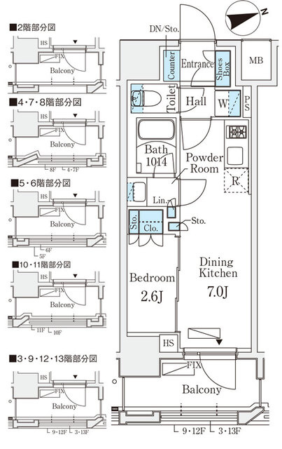 リビオメゾン御茶ノ水ＥＡＳＴの間取り
