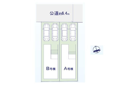 【横浜市戸塚区名瀬町767-16全2棟新築戸建て】★仲介手数料無料★（名瀬小学校・名瀬中学校）の区画図