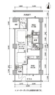 東雲キャナルコートCODAN21号棟の間取り
