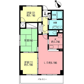アルデール中原の間取り