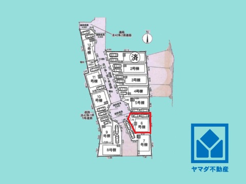 京田辺市薪　第9の区画図