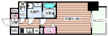 【間取り】 | プランドール江戸堀レジデンス